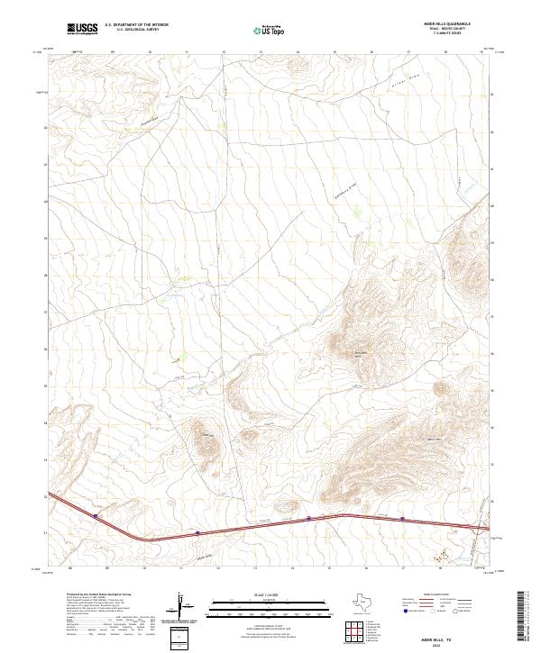 Meier Hills, TX — USGS 7.5-minute topo (2022)