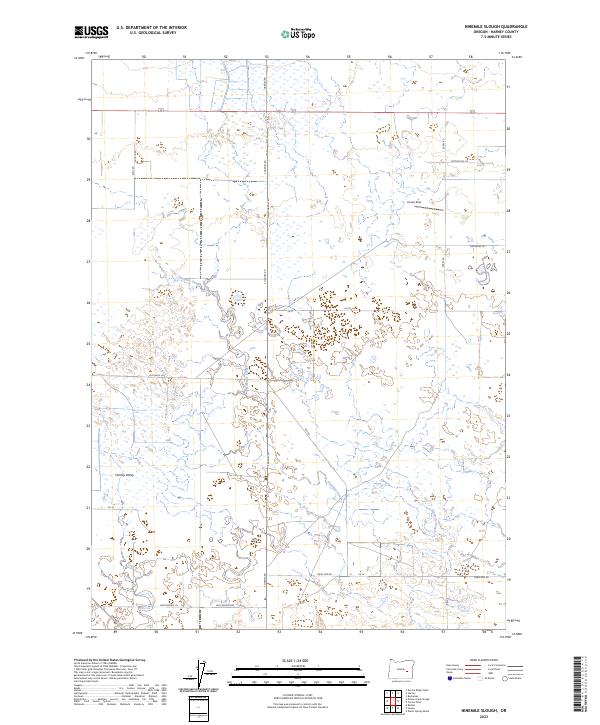 Ninemile Slough, OR — USGS 7.5-minute topo (2023)