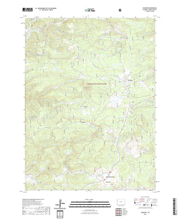 Foxpark, WY — USGS 7.5-minute topo (2021)