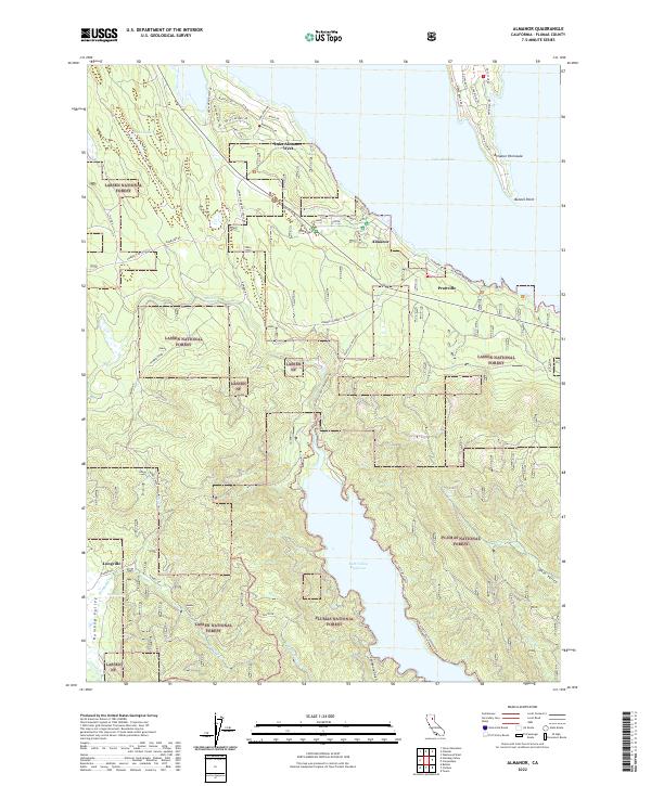 Almanor, CA — USGS 7.5-minute topo (2022)
