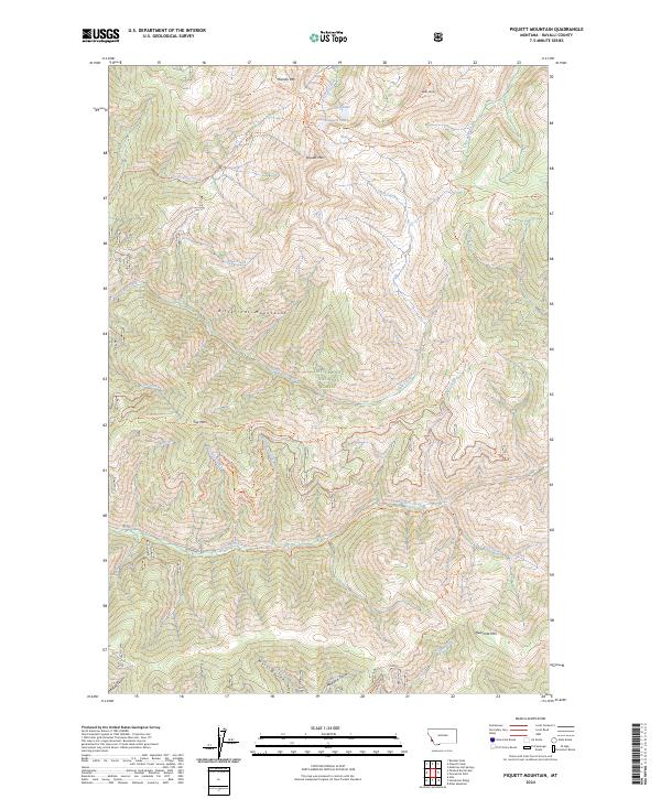Piquett Mountain, MT — USGS 7.5-minute topo (2024)