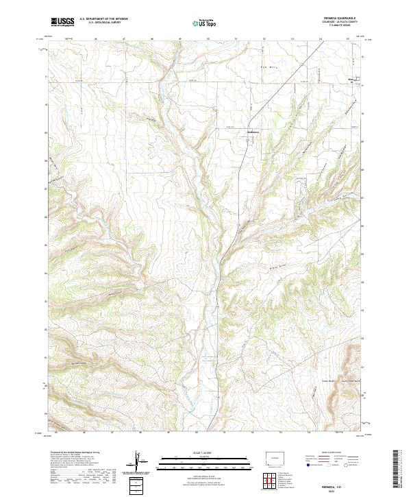 Redmesa, CO — USGS 7.5-minute topo (2022)