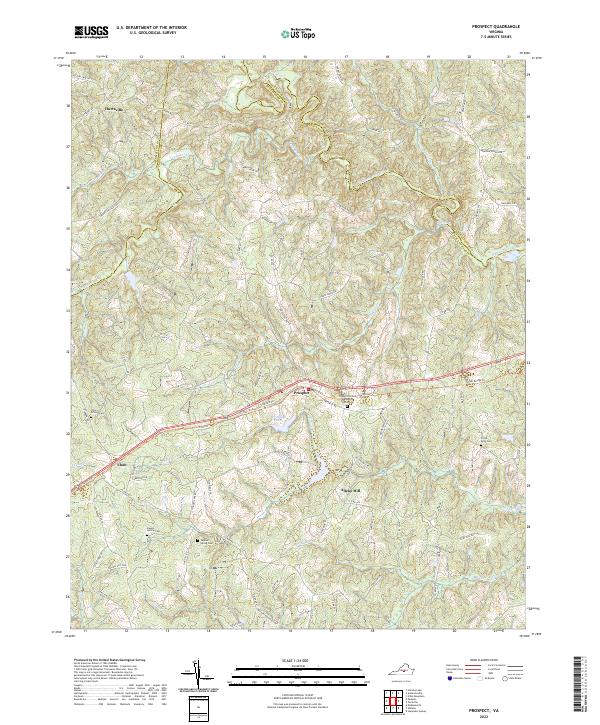 Prospect, VA — USGS 7.5-minute topo (2022)