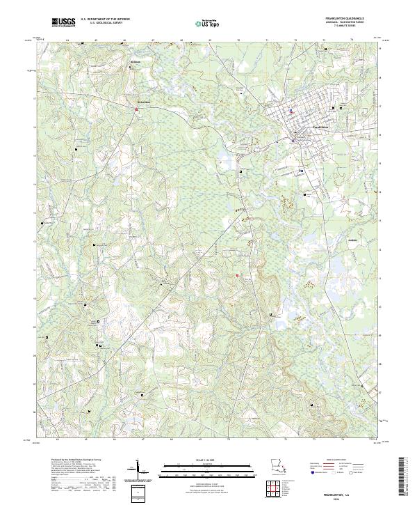 Franklinton, LA — USGS 7.5-minute topo (2024)