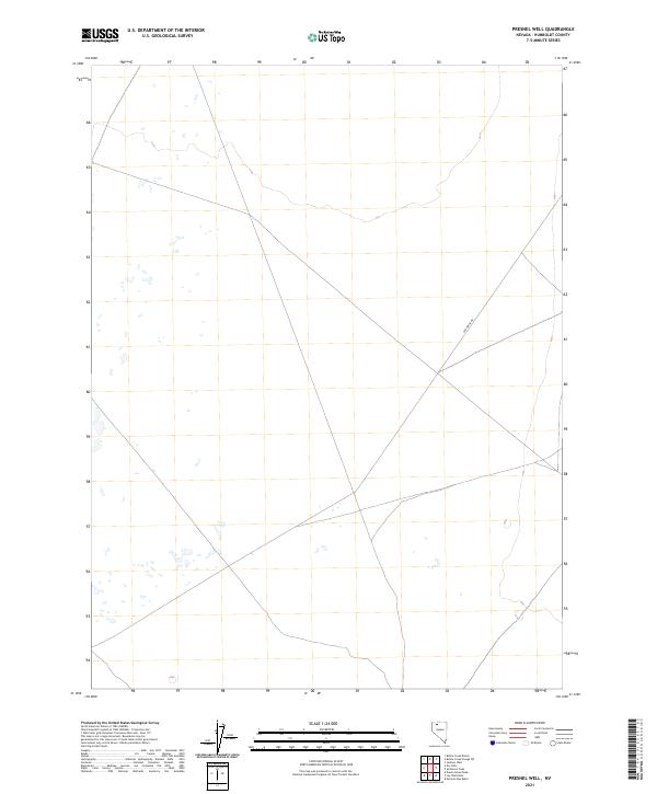 Presnel Well, NV — USGS 7.5-minute topo (2021)