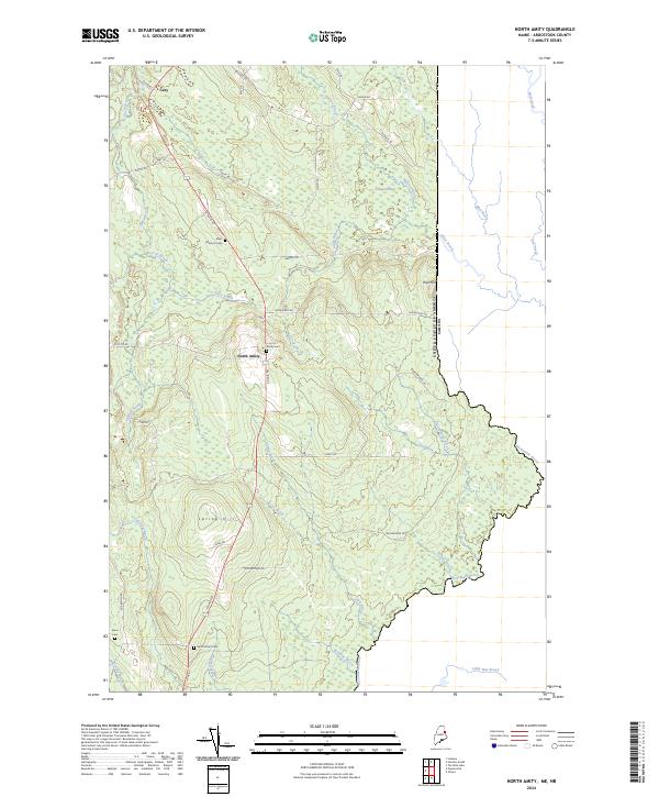 North Amity, ME-NB — USGS 7.5-minute topo (2024)