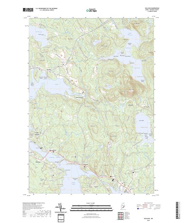 Sullivan, ME — USGS 7.5-minute topo (2024)