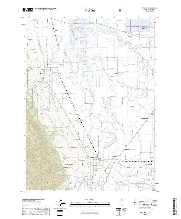 Wellsville, UT — USGS 7.5-minute topo (2023)