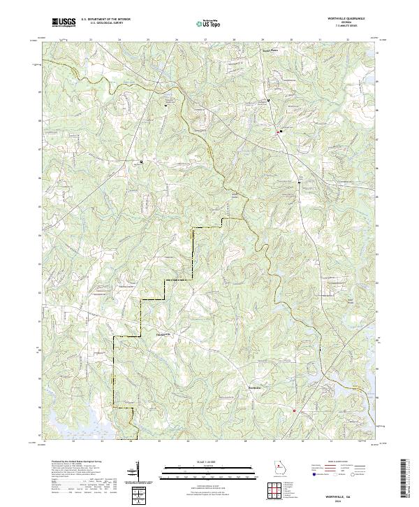 Worthville, GA — USGS 7.5-minute topo (2024)