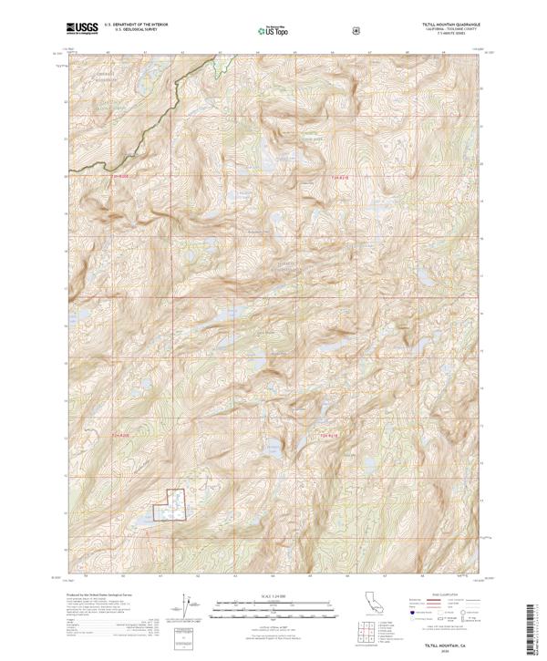 Tiltill Mountain, CA — USGS 7.5-minute topo (2026)