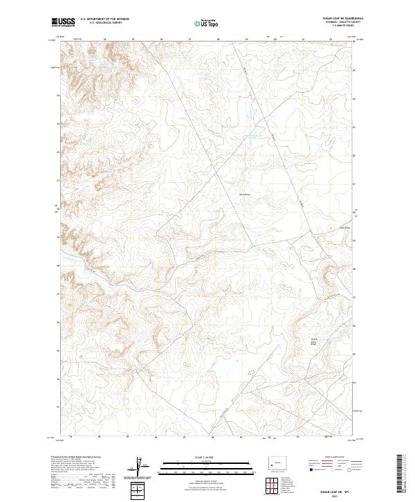 Sugar Loaf NE, WY — USGS 7.5-minute topo (2021)