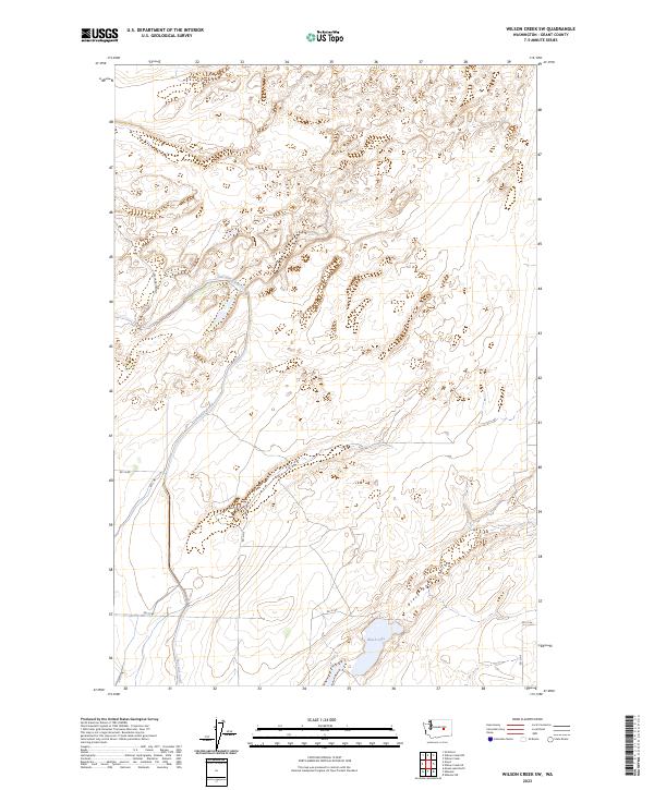 Wilson Creek SW, WA — USGS 7.5-minute topo (2023)
