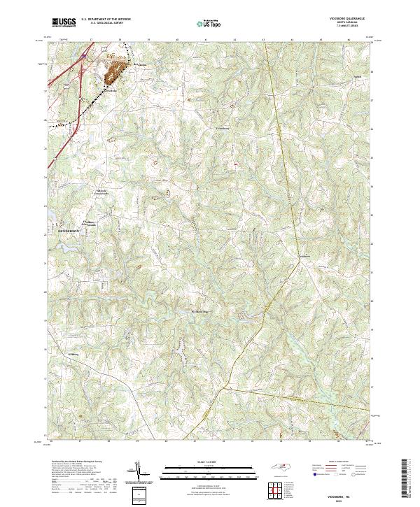 Vicksboro, NC — USGS 7.5-minute topo (2022)