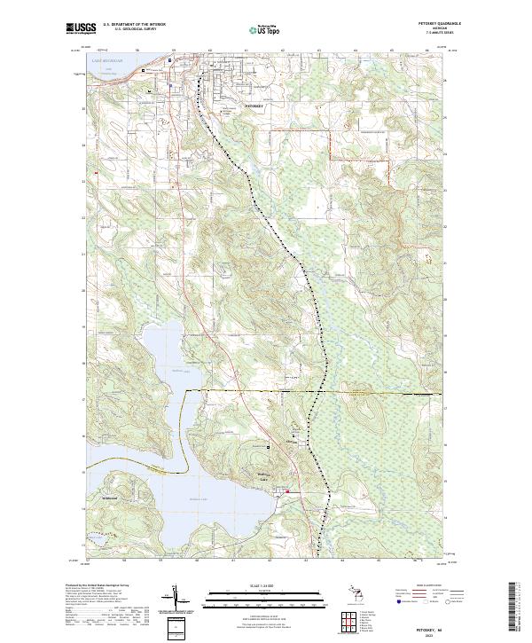 Petoskey, MI — USGS 7.5-minute topo (2023)