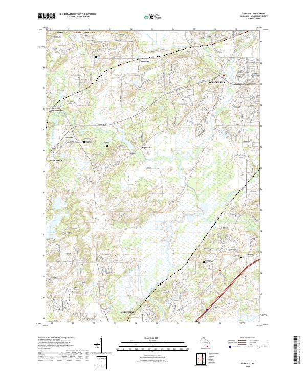 Genesee, WI — USGS 7.5-minute topo (2022)