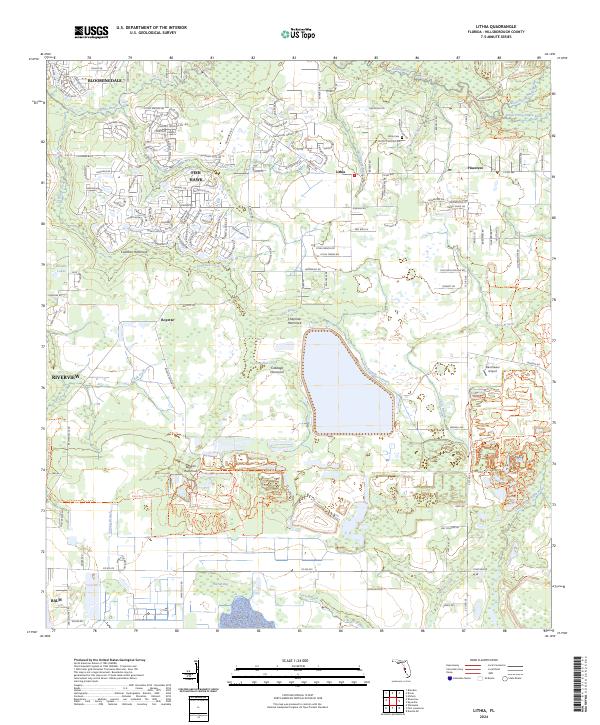Lithia, FL — USGS 7.5-minute topo (2024)