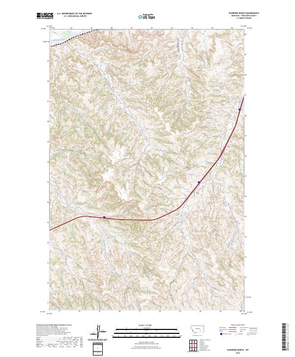 Eldering Ranch, MT — USGS 7.5-minute topo (2024)