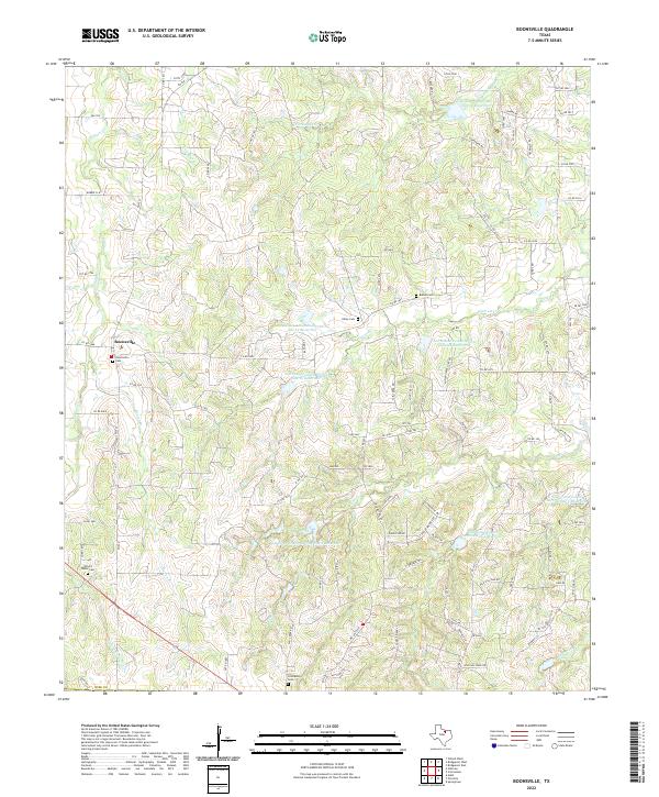 Boonsville, TX — USGS 7.5-minute topo (2022)