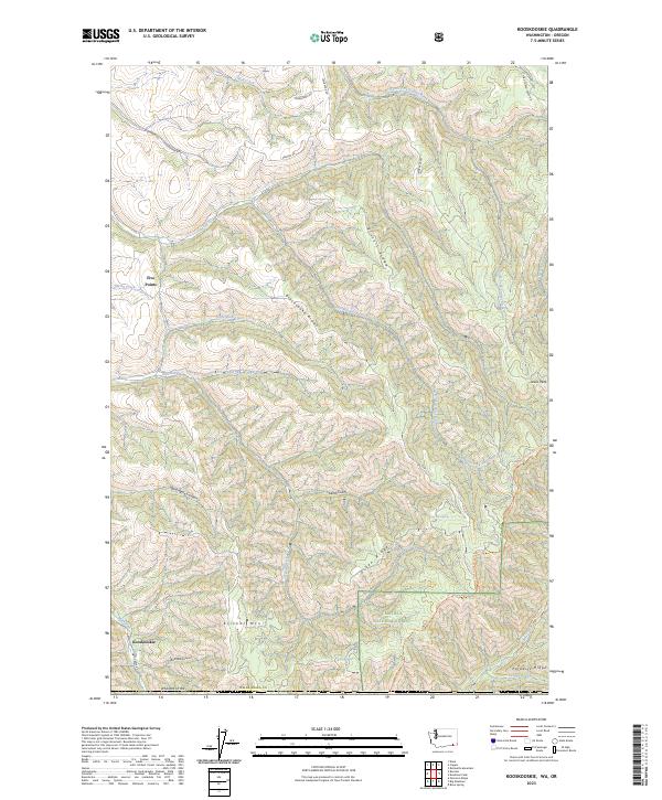 Kooskooskie, WA-OR — USGS 7.5-minute topo (2023)