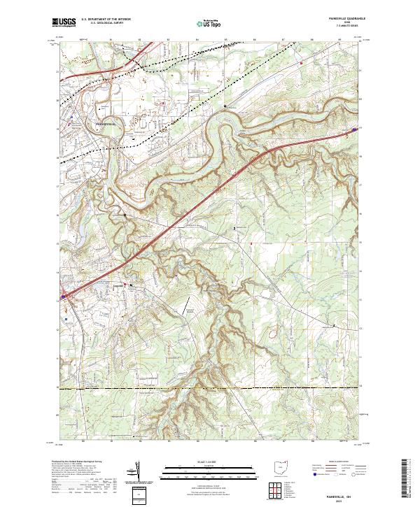 Painesville, OH — USGS 7.5-minute topo (2023)