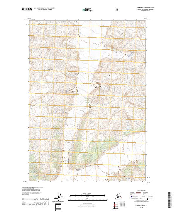 Sumdum A-3 NE, AK — USGS 7.5-minute topo (2024)