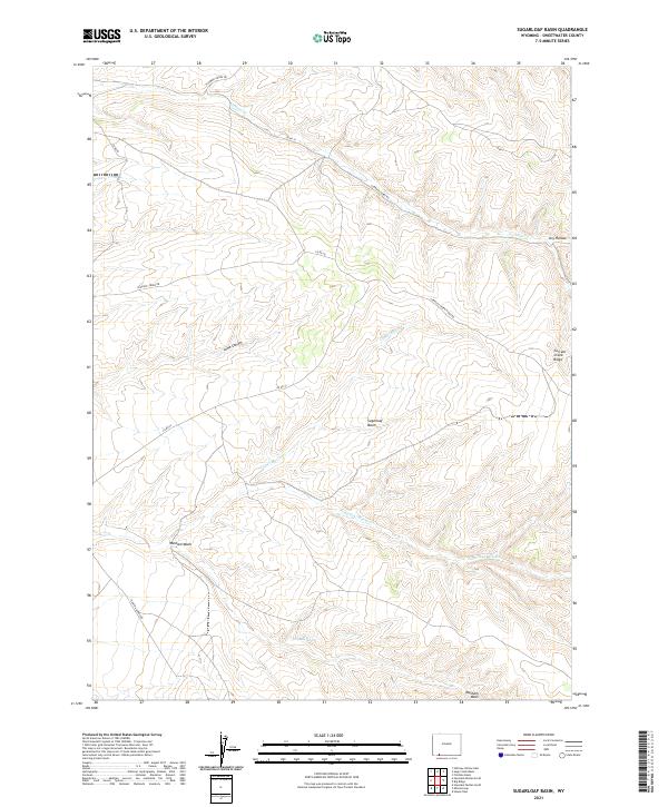 Sugarloaf Basin, WY — USGS 7.5-minute topo (2021)