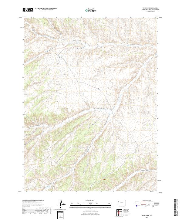 Wolf Ridge, CO — USGS 7.5-minute topo (2022)