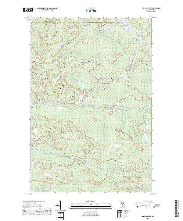 Northland NW, MI — USGS 7.5-minute topo (2023)