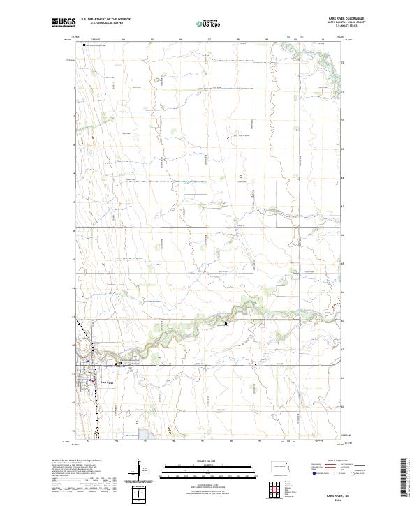 Park River, ND — USGS 7.5-minute topo (2024)