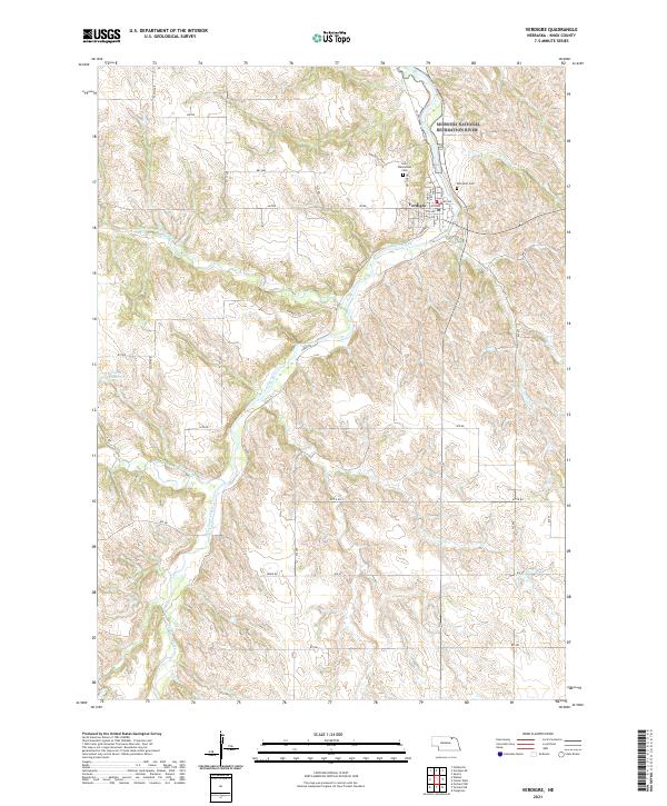 Verdigre, NE — USGS 7.5-minute topo (2021)