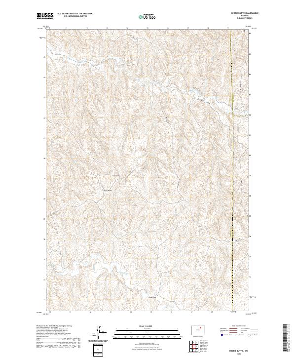 Negro Butte, WY — USGS 7.5-minute topo (2021)