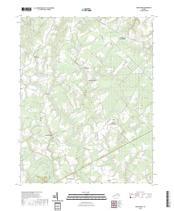 Runnymede, VA — USGS 7.5-minute topo (2022)