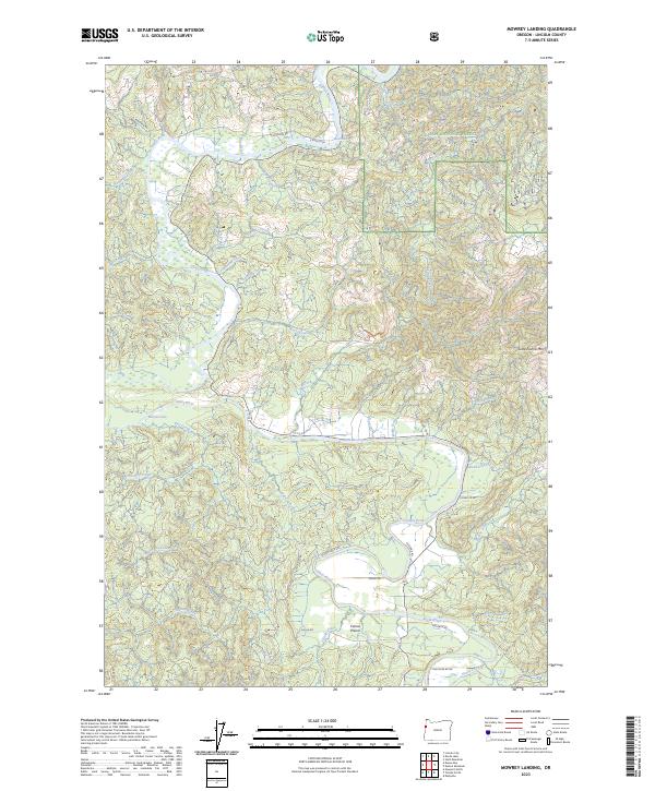 Mowrey Landing, OR — USGS 7.5-minute topo (2023)