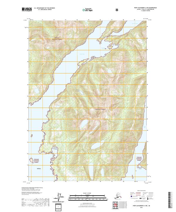 Port Alexander C-4 NE, AK — USGS 7.5-minute topo (2021)