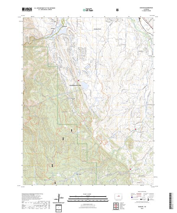 Kassler, CO — USGS 7.5-minute topo (2023)
