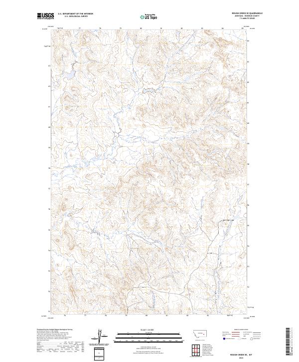 Rough Creek SE, MT — USGS 7.5-minute topo (2024)
