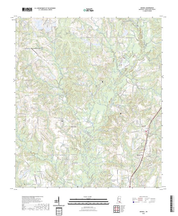 McNeill, MS — USGS 7.5-minute topo (2024)