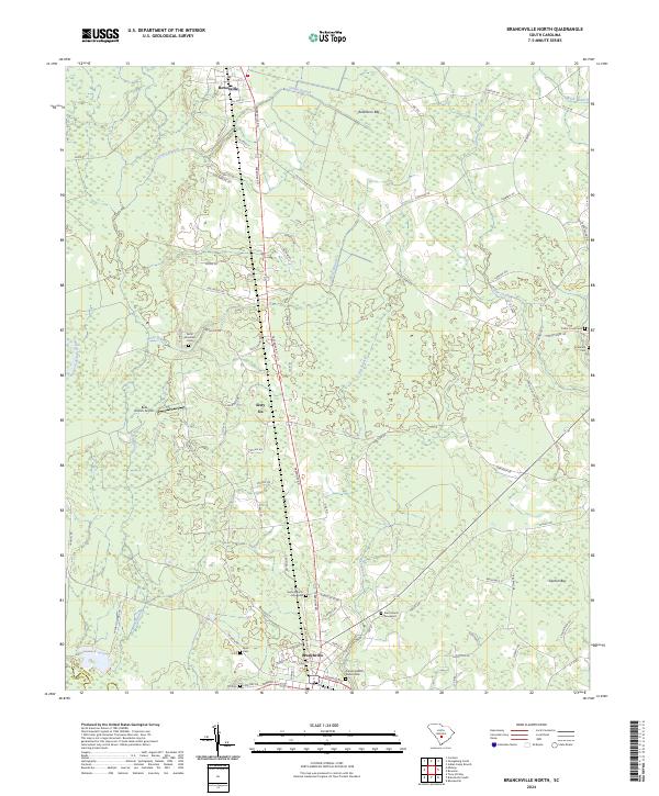 Branchville North, SC — USGS 7.5-minute topo (2024)