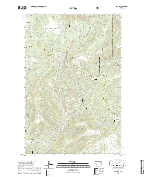 Kings Hill, MT — USGS 7.5-minute topo (2024)