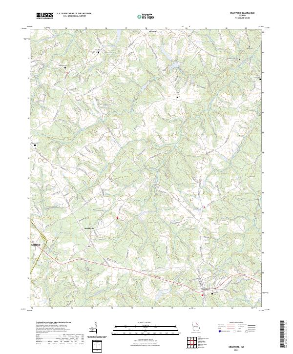 Crawford, GA — USGS 7.5-minute topo (2024)