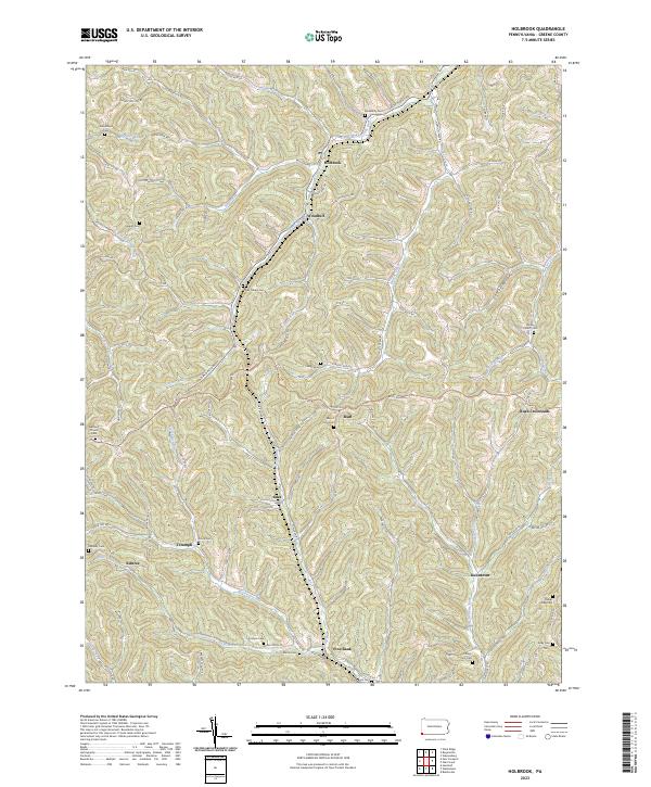 Holbrook, PA — USGS 7.5-minute topo (2023)