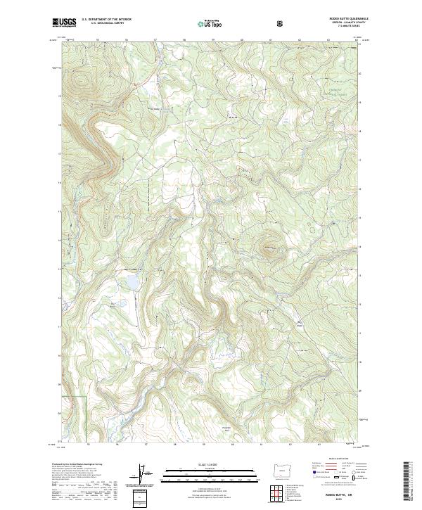 Rodeo Butte, OR — USGS 7.5-minute topo (2023)