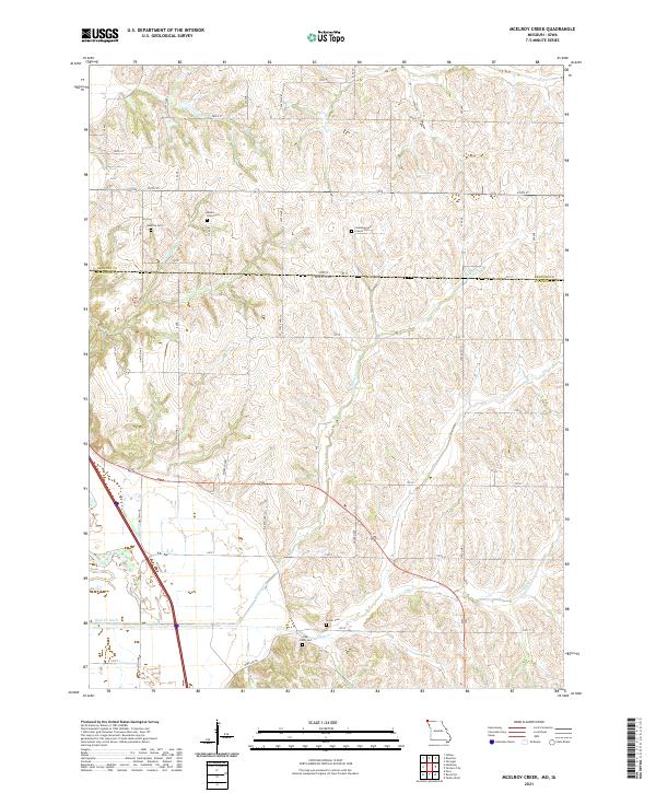 McElroy Creek, MO-IA — USGS 7.5-minute topo (2021)
