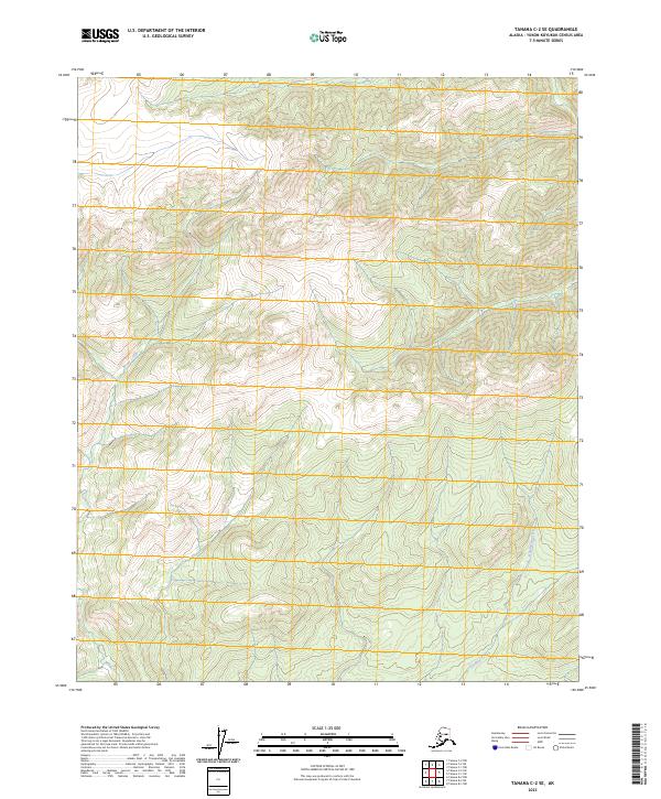 Tanana C-2 SE, AK — USGS 7.5-minute topo (2023)