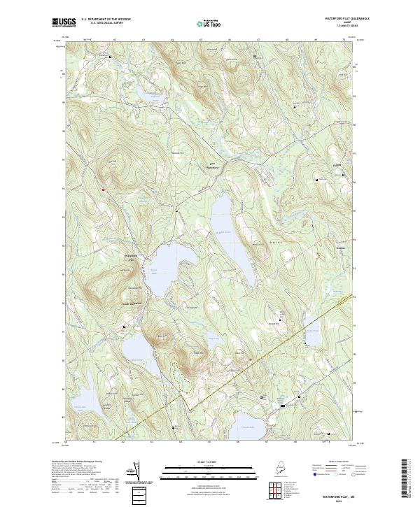 Waterford Flat, ME — USGS 7.5-minute topo (2024)
