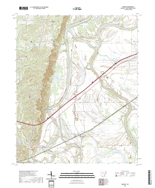 Madison, AR — USGS 7.5-minute topo (2024)