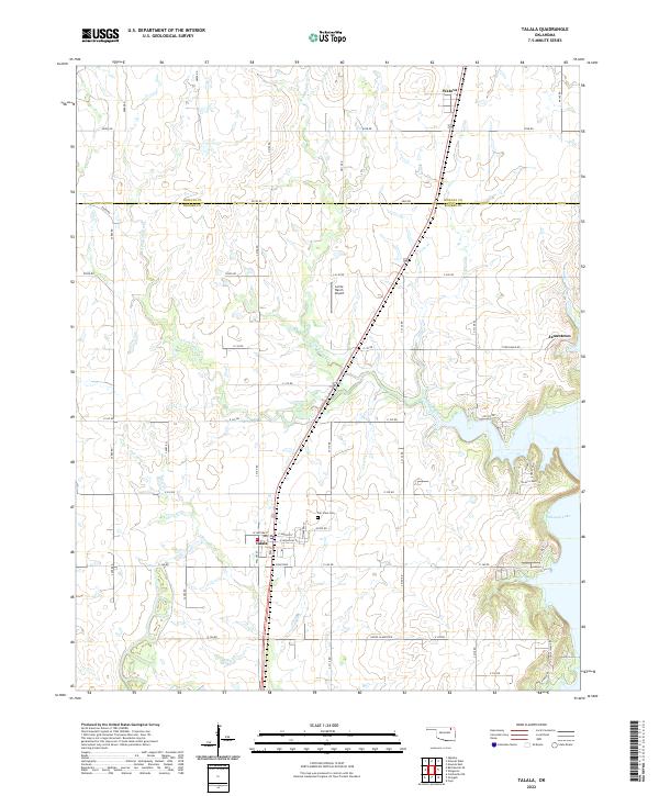 Talala, OK — USGS 7.5-minute topo (2022)