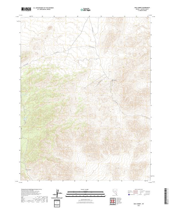 Mail Summit, NV — USGS 7.5-minute topo (2021)