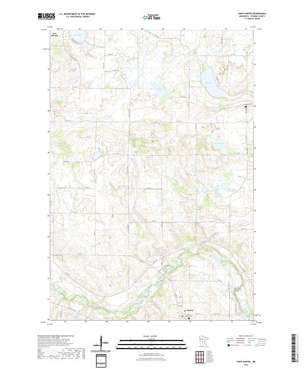Saint Martin, MN — USGS 7.5-minute topo (2022)