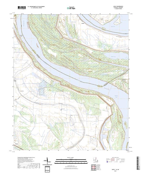 Ashly, LA-MS — USGS 7.5-minute topo (2024)